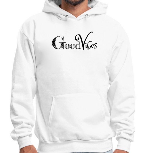 Men's Graphic Hoodie Good Vibes Black Print